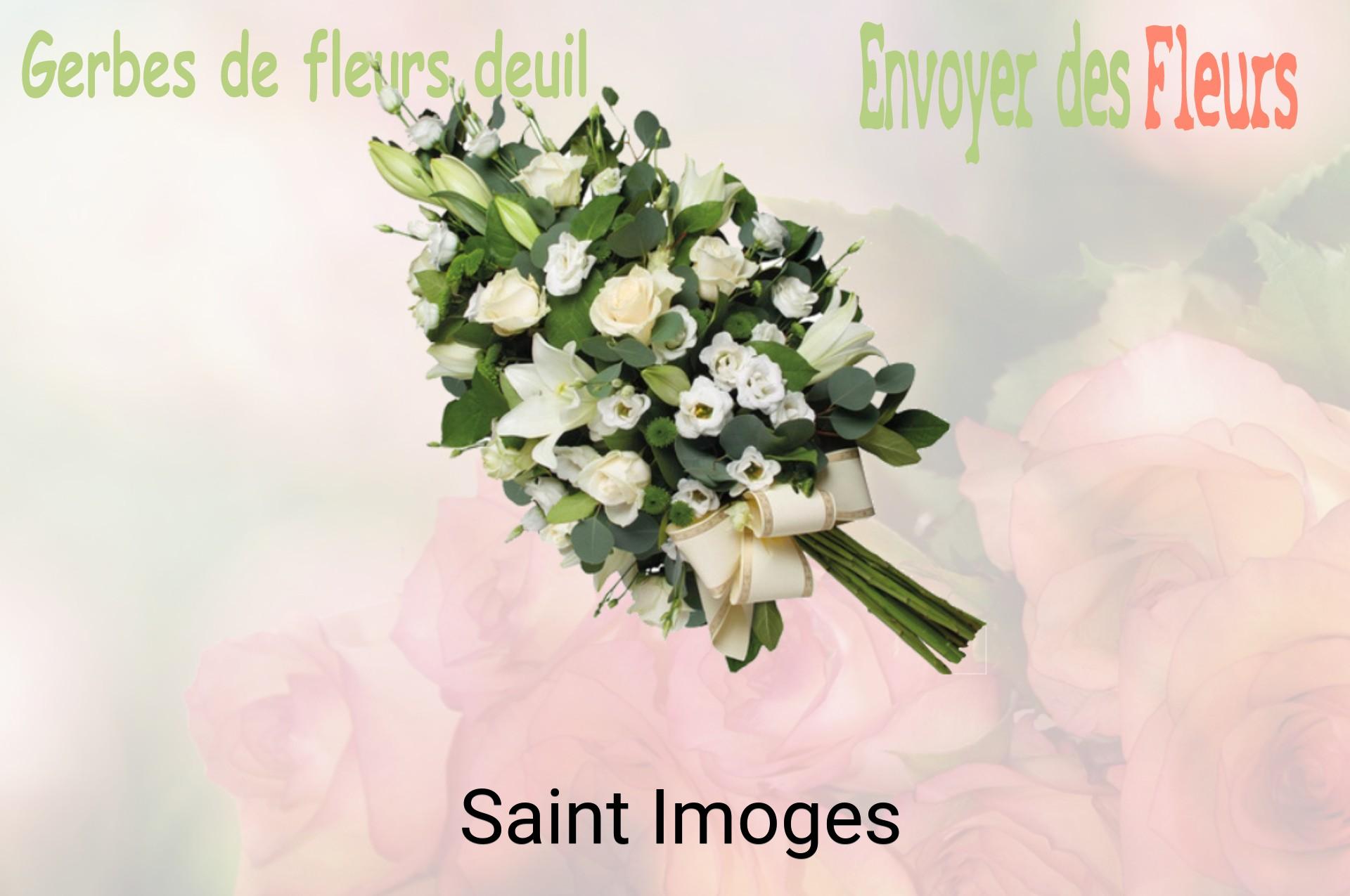 Gerbe de fleurs de deuil livrée à Saint-Imoges